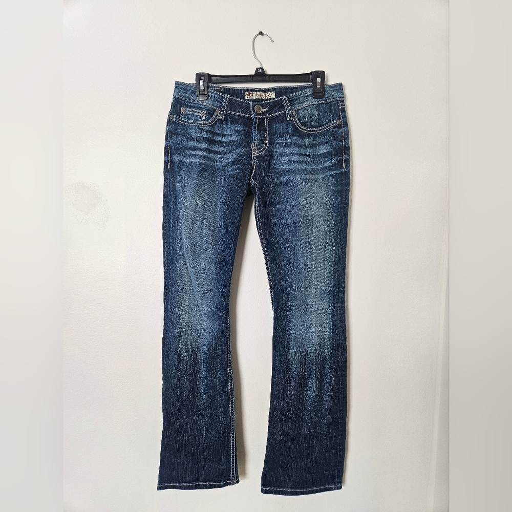 BKE Women's Blue Jeans Subrina Boot 29×31 Medium Wash